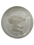Clear Glass Back Relief Carved Horse Round Display Disc GB797S