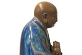 Fine Chinese Shiwan-Style Ceramic Luohan Amitabha in Deep Sea Glaze GB653S