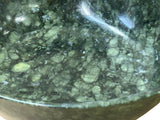 Vintage Chinese Natural Green Stone Round Bowl Display Art ws4311S