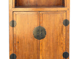 Vintage Light Brown Open Display Alcove Storage Cabinet ws4945S