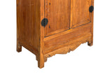 Vintage Light Brown Open Display Alcove Storage Cabinet ws4945S