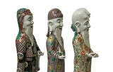 Chinese Canton Color Mixed Feng Shui Fok, Lok, Sau Figure Set ws4915S