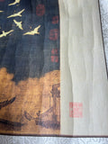 Chinese Calligraphy Ink Writing Horizontal Bird Scroll Painting Wall Art ws3042S
