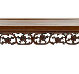 Ming style low coffee table with scrolled end legs