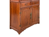 Rustic oriental bookcase