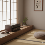 Oriental Brown Mother of Pearl Motif Rectangular Drawers Chest Box GB253S