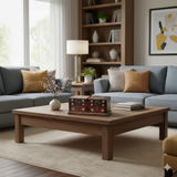 Oriental Brown Mother of Pearl Motif Rectangular Drawers Chest Box GB253S