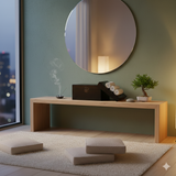 Oriental Plain Surface Dark Brown Black Wood Small Trunk Chest Box GB258S