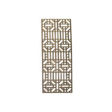 47.5" Rectangular Raw Plain Wood Geometric Pattern Wall Panel ws746S
