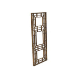 Vintage Restored Oriental Zen Geometric Wood Wall Panel ws3774S