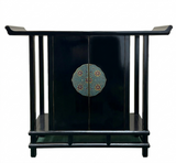 Aesthetic turquoise and red floral enamel metalwork