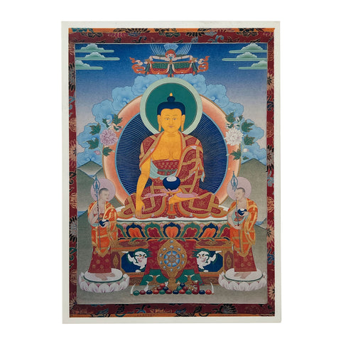 Sakyamuni Siddhartha Gautama 釋迦牟尼佛 Thangka Card TBS104
