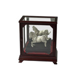 Decorative metal horse statue