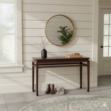 Vintage Oriental Brown Stain Ming Style Simple Altar Console Table GB241S
