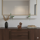 Vintage Chinese Boxwood Carved Kirin Fengshui Figure GB329S