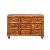Chinese 9 Drawer Dresser Cabinet