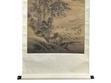 Chinese Ink Brush Mountain Landscape Scenery Scroll Painting Wall Art jk256S