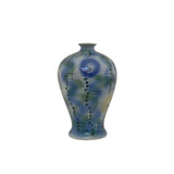 Pastel floral pattern ceramic vase