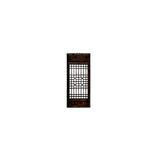 Chinese Vintage Restored Wood Geometric Pattern Brown Wall Hanging Art ws3750S