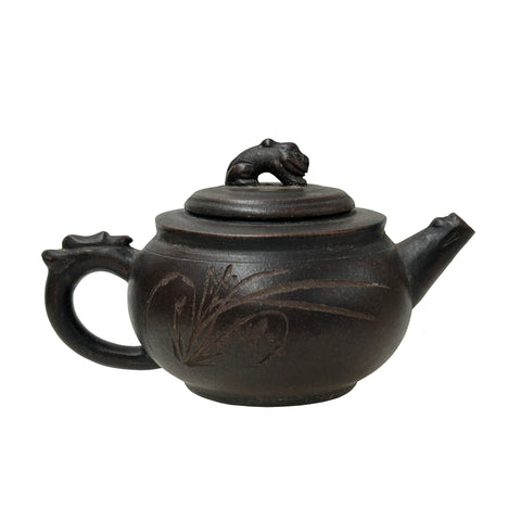 Chinese brown clay teapot