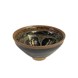 a Brown-Black-Glaze-Characters-Ceramic-Bowl-Cup