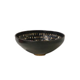 a Brown-Black-Glaze-Drip-Drop-Pattern-Ceramic- Bowl-Cup