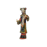 chinese porcelain lady figure - scroll painting qing dressing lady figure
