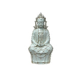 Pale Celadon White  GuanYin Bodhisattva Tong Style Porcelain Statue GB078S