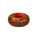 Oriental Red Dragon Phoenix Graphic Donut Shape Container Box GB205S