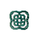 Chinese Eternal Knot Green Mix Glaze Wall Floor Clay Tile GB223S