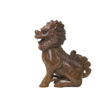 Vintage Chinese Boxwood Carved Kirin Fengshui Figure GB329S