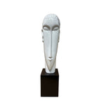 White Artistic Modern Fiber Glass Figurative Display Sculpture Art GB626S