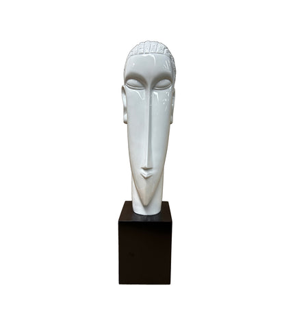 White Artistic Modern Fiber Glass Figurative Display Sculpture Art GB626S