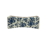 Chinese Blue White Porcelain Flowers Pillow Shape Display Art GB665S
