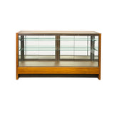 Vintage Glass Top Shelves Storage Display Showcase Cabinet GB691S