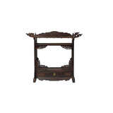 Oriental Rosewood Delicate Dragon Floral Motif Display Rack GB718S