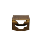 Natural Light Wood Polished Square Openwork Display Stand Holder GB734S