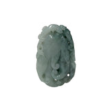 Natural Jade Stone Carved Buddha Hand Display Pendant Art GB737S
