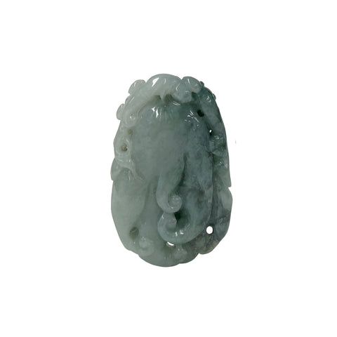 Natural Jade Stone Carved Buddha Hand Display Pendant Art GB737S