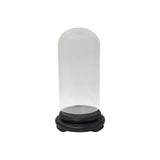 12" Vintage Glass Transparent Dome Shape Round Display Case GB738S