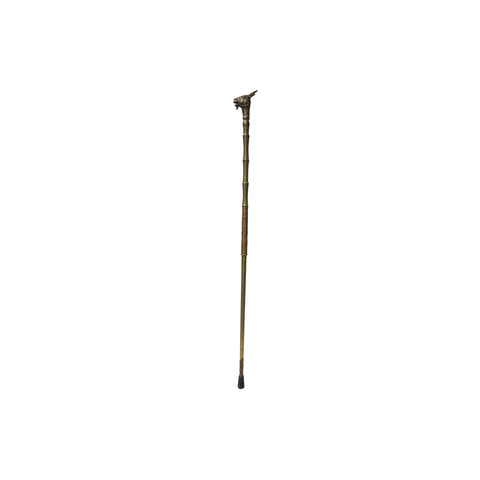 Vintage Metal Goat Head Shape Handle Walking Stick GB751S