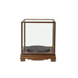 Vintage Glass Transparent Rectangular Shape Cover Display Case GB763S