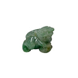 1" Tiny Jade Stone Carved Fortune Pixiu Display Figure Pendant GB771S