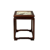 Square Dream Stone Inlaid Rosewood Slender Legs Display Stand GB788S