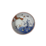 9.5" Asian Style Longevity Cranes Cloud Painted Porcelain Art Bowl GB827S