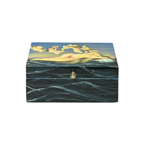 Vintage High Gloss Lacquered Mythological Venus Motif Box GB868S