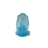 6.5" Light Blue Frosted Crystal Glass Bodhisattva Guanyin Figure GB885S