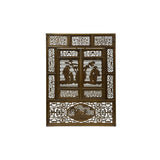 Chinese Scholars Student Motifs Wood Wall Panel Window Screen GB785S