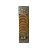 Vintage Restored Gray Flower Graphic Washing Board Wood Panel Art JK262S