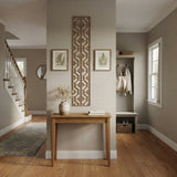 78.5" Narrow Long Rectangular Plain Wood Geometric Pattern Wall Panel ws4139S